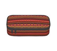 NCLSJFOV Mexican Folk Art Boho Large Pencil Case for Girls and Boys, Aesthetic Pencil Bag with Multi Compartments for Adults, Office Stationary Organizer Practical for Kids Teenage Women Men