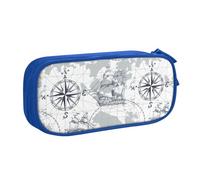NCLSJFOV Nautical Sailboat Map Pencil Case Pencil Pouch Marker Pen Case Portable Stationery Pencil Bag Cosmetic Bags Pouch pattern33
