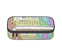 NCLSJFOV Periodic Table of Elements Large Pencil Case for Girls and Boys, Aesthetic Pencil Bag with Multi Compartments for Adults, Office Stationary Organizer Practical for Kids Teenage Women Men