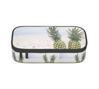 NCLSJFOV Pineapple Painting Personalised Printed Large Capacity Compartment Multifunctional Stationery Pencil Case