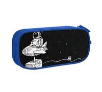 NCLSJFOV Pouch for School Office Supplies Astronaut Galaxy Big Capacity Pen Case Large Capacity Pencil Bag for Students Stationery Pouch Pencil Box Desk Organizer with Smooth Zipper Portable Pencil
