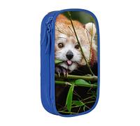NCLSJFOV Pouch for School Office Supplies Big Capacity Little Red Panda Pen Case Large Capacity Pencil Bag for Students Stationery Pouch Pencil Box Desk Organizer with Smooth Zipper Portable Pencil