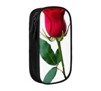 NCLSJFOV Pouch for School Office Supplies Big Capacity Red Rose Psd Pen Case Large Capacity Pencil Bag for Students Stationery Pouch Pencil Box Desk Organizer with Smooth Zipper Portable Pencil