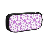 NCLSJFOV Purple Cow Print Pencil Case Pencil Pouch Marker Pen Case Portable Stationery Pencil Bag Cosmetic Bags Pouch pattern124