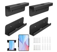 NCOALE 2 Pairs Tablet Wall Mount, Universal Acrylic Tablet Holder Compatible with Ipad Wall Holder Screw Installation compatible with iPad iPhone Samsung Surface Huawei Xiaomi Lenovo