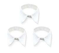 NCOALE 3 pcs White Collar Detachable, Portable Fake Collar Fashion False Collars for Ladies for Office Wedding