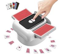 NCONCO 1-2 Deck Automatic Card Shuffler, Battery-Free Rechargeable Electric Shuffling Machine with Low Noise, Anti-Jam & Arthritis-Friendly Card Shuffler for UNO, Blackjack & Family Game Nights