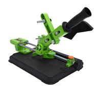 NCONCO Angle Grinder Stand Universal Bracket, 45° Adjustable Metal Cutting Jig for 100-125mm Grinders, Heavy Duty Aluminium Alloy & Wrought Iron Base, Safety Cover for Workshop
