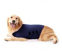 NCONCO Dog Anxiety Relief Coat, Lightweight Wrap Calming Vest, Adjustable Calming Coat Dog Wrap, Instant Therapy for Storms, Fireworks & Separation, Anxiety Vest for Dogs (Light Grey, L)