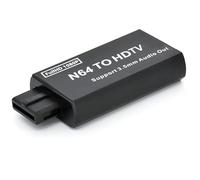 NCONCO N64 to HDMI Converter, Game Console to HDMI, HDMI Video Audio Converter Adapter for N64/ SNES/NGC, Supporting PAL/NTSC with 3. 5mm Audio Output