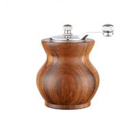 NCONCO Pepper Mill, Manual Wooden Pepper Grinder Hand Crank Salt Mill with Adjustable Coarseness for Kitchen, Enjoy Fresh Pepper