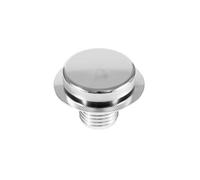 NCSAJCNX Compatible With BMW R45 R65 R80 R90 90S 100R R100 Motorcycle Aluminum Fuel Cap Black Gloss Monza Style Separate(B Style Silver)
