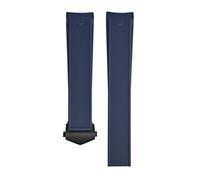 NCSAJCNX Compatible With TAG HEUER 43mm WAY Aquaracer Calibre 5 300 500 41mm 20mm Waterproof Silicone Watchband Natural Rubber Watch Strap 21mm 22mm(Blue black clasp)