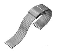 NCSAJCNX Milanese Stainless Steel Strap 20mm 22mm 18mm For Seiko Watch Band 0.6mm 1.0mm Mesh Metal Wristband Universal Replacement Straps(0.6mm Silver,20mm)