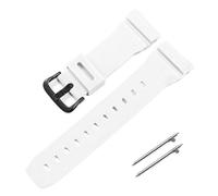 NCSAJCNX Watch Band Compatible With Casio G-Shock GM-2100 GM-S2100 GA-2100 GM-5600/GA5600 Silicone Watch Strap Men's Sports Waterproof Bracelet(White black)