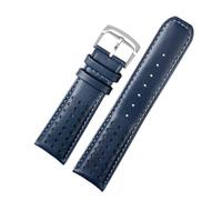 NCSAJCNX Watch Strap Compatible With Citizen Watch Strap Blue Angel JY8078-52L Y8078-01L Second Generation Blue Angel Cowhide Bracelet 23mm(Blue silver,23mm)