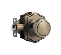 NCSEN Antique Brass Door Knobs with Camelot Trim,Interior Door Knob with Lock,Door knob for Hall & Closet