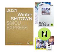 NCT - 2021 Winter SMTOWN : SMCU EXPRESS (NCT - Nighttime Pass Ver.) Booklet + Folded Poster + CD-R + Postcard + Pass Card + Photo Card + 1 Printed Hand Pocket Mirror + 4 Extra Photocards