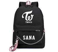 NCTCITY Backpack School Bag Daypack Gift Merchandise Laptop Bag College School Bookbag Travel School Canvas Bag NA YEON JUNG YEON MOMO SANA JI Hyo MINA DAHYUN CHAE Young TZUYU for Fans