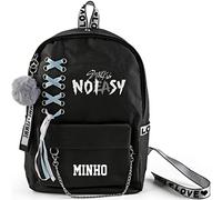 NCTCITY Backpack School Bag with Zipper Daypack Gift Merchandise Laptop Bag College Travel Oxford Bookbag NOEASY Bang Chan Changbin Hyunjin Felix Seungmin Jeongin Jisung Minho, Black