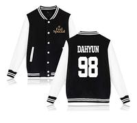 NCTCITY Baseball Jacket with Button Long Sleeve Printed Sweatshirts Sweater Warm Outwear Tops Men/Women Fans NA YEON JUNG YEON MOMO SANA JI Hyo MINA DAHYUN CHAE Young TZUYU