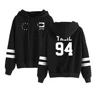 NCTCITY Hoodies Long Sleeve Letter Printing Hooded Streetwear Sweatshirts Pullover Unisex Tops with Drawstring Autumn Winter Taeil HAECHAN JAEHYUN TAEYONG Mark YUTA WINWIN DOYOUNG