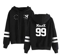 NCTCITY Hoodies Long Sleeve Letter Printing Hooded Streetwear Sweatshirts Pullover Unisex Tops with Drawstring Autumn Winter Taeil HAECHAN JAEHYUN TAEYONG Mark YUTA WINWIN DOYOUNG