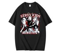 NCTCITY Men Women T-Shirts Short Sleeve Tops Unisex Tee Tops Cotton Casual Loose Blouse Streetwear for Teen Stray Kids Dominate BangChan Lee Know Changbin Hyunjin Han Felix Seungmin I.N