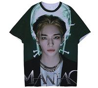 NCTCITY Men Women T-Shirts Summer Short Sleeved Tops Round Neck Tee Tops ODDINARY 3D Digital Print Casual Blouse MANIAC BangChan Changbin Hyunjin Felix Seungmin Jeongin Jisung Minho