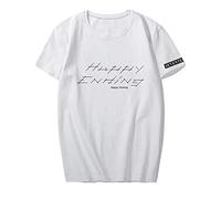 NCTCITY T-Shirts Short Sleeved Tops Round Neck Tee Shirt Printed Cotton Casual Loose Blouse SCOUPS JEONGHAN Joshua JUN Hoshi Wonwoo Woozi DK MINGYU THE8 SEUNGKWAN Vernon Dino White