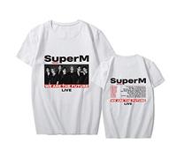 NCTCITY T-Shirts Summer Short Sleeved Tops Round Neck Tee Shirt Jopping Printed Cotton Casual Loose Blouse for Men Women Taemin Kai Baekhyun Mark TAEYONG Ten Lucas