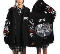 NCTCITY Women Y2k Zip Up Hoodie Unisex Hooded Sweatshirts ATE Casual E-Girl 90s Oversized Jacket Harajuku Streetwear Top BangChan Lee Know Changbin Hyunjin Han Felix Seungmin I.N