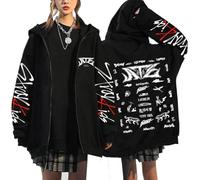 NCTCITY Women Y2k Zip Up Hoodie Unisex Hooded Sweatshirts Stray Kids ATE Casual E-Girl 90s Oversized Jacket Harajuku Streetwear Top BangChan Lee Know Changbin Hyunjin Han Felix Seungmin I.N