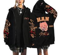 NCTCITY Y2k Zip Up Hoodie Hooded Sweatshirts Stray Kids Cute Cartoon Printed Casual E-Girl 90s Jacket Harajuku Streetwear Top BangChan Lee Know Changbin Hyunjin Han Felix Seungmin I.N