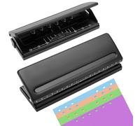 NCTNCX 6 Hole Punch with Scale - Adjustable for A4/A5/A3 - Ideal for Filofax, Ring Binder & Planner