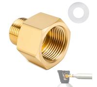 NCTNCX Soda Cylinder Stream Thread Converts for Quooker Cube Tank 1 Piece Brass Co2 Adapter Female Thread G3/4 to Male Thread W21.8