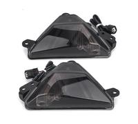 NCTPICLC 2Pcs For For Ninja ZX4R ZX4RR For Ninja650 2023 2024 Motorcycle Front LED Turn Signals Light Flashers Lamp Headlight(Black)