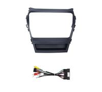 NCTPICLC Auto Accessories DVD Frame Kits With Cable Wiring Harness Car Protective Panel Fascias For Hyundai For Santafe For IX45 2013-2017 2018 Navigation Frame Dash Radio Bezel(Frame and Cable)