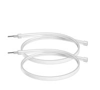 NCTPICLC Car Headlamp Headlights 2x Ultrafine DRL 30 45 60cm Daytime Running Light Universial Flexible Soft Tube Guide Car LED Strip White Red Blue Yellow Light(Crystal Blue,90CM)