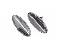 NCTPICLC Car Turn Signal Lights 2x Dynamic LED Side Marker Flowing Turn Signal Light Side Repeater Lamp 12V Panel Lamp For NISSAN For Micra For Qashqai J10 For X-Trail(Dynamic Crystal Type)