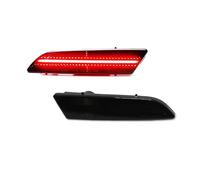 NCTPICLC Dynamic Sequential Side Mirror Turn Signal Lights 4PCS LED Side Marker Light Bumper Front Amber ＆ Rear Turn Signal Lights 2004-2008 For Chrysler For Crossfire(2pc 1Rear Red)