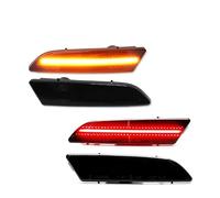 NCTPICLC Dynamic Sequential Side Mirror Turn Signal Lights 4PCS LED Side Marker Light Bumper Front Amber ＆ Rear Turn Signal Lights 2004-2008 For Chrysler For Crossfire(4pc 6Front Rear)