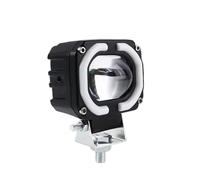 NCTPICLC Fog Passing Lights 1/2Piece Motorcycle Fog Light Truck ATV UTV Driving Headlight Angel Eyes LED Lamp Spotlights 3 Modes Low/High Beam