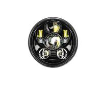 NCTPICLC Fog Passing Lights 5.75" 5 3/4 LED Motorcycle Headlight Bck For Sportster 1200 XL1200L For XL1200C 883 XL883 883L XL883R 48(Black)