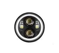 NCTPICLC Fog Passing Lights 5.75 Inch LED Headlight 5 3/4" DRL 40W Motorbike Headlights For Sportster 883 XL883 For FXCW