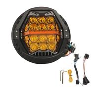 NCTPICLC Fog Passing Lights 7 Inch LED Headlight DRL For Touring For Street For Glide 2014-2023 Motorcycle Amber DRL Hi/Low Beam