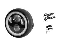 NCTPICLC Fog Passing Lights Motorcycle 6.5" Inch Led Headlight Round For Sportster For Cafe Racer For Bobber For Suzuki(Headlamp and bracket)