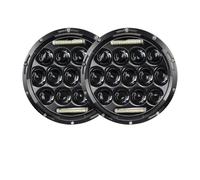 NCTPICLC Fog Passing Lights Motorcycle 7 Inch LED Headlight For Touring For Classic For Electra For Street For Glide For Road King(2piece Black)