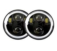 NCTPICLC Fog Passing Lights Motorcycle Headlight 5.75 Inch Lamp Halo For Rocket Iii 3 Speed For Street For Triple For Thunde 5 3/4 Inch
