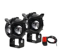 NCTPICLC Fog Passing Lights Motorcycle Led Headlights Additional Spotlight Flashing Signal Lights Flashlight Work Light Universal Moto Accessories(2piece With switch)